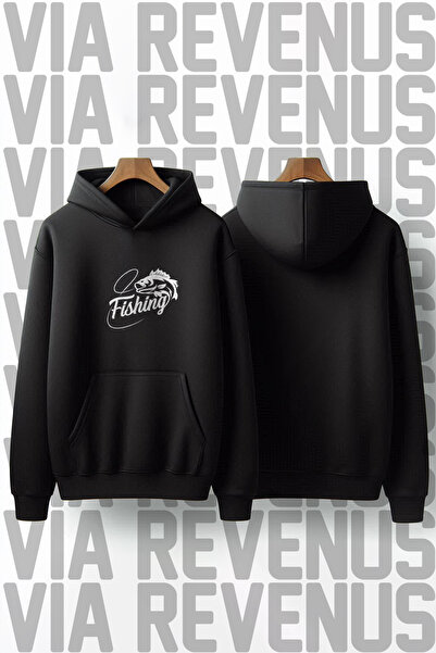 Vordevia Fishing 100% Cotton Premium Quality Hooded Sweatshirt