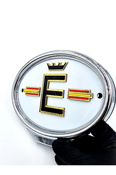 BsElektronik Etiketçilere Özel Oval Çerçeveli Kral Tacı Kabartmalı E Harfi Ül...