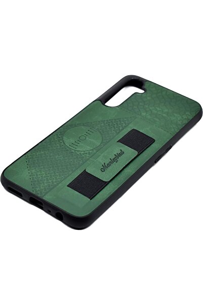 Generic Leather Cover With Holder For Realme 6 (Green)