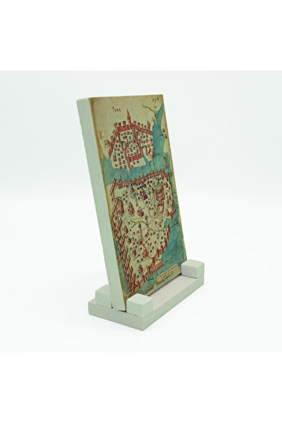 Sadrazam Era Bizantină Planșă de hărți a Istanbulului B cu imprimeu Masă din piatră naturală 10cm x 15cm |   KdG-6