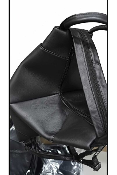 NahitaTyana Genuine Leather Women's Backpack Black