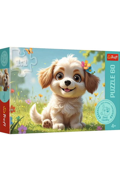 Trefl Пъзел 60 бъди кученце, деца на възраст от 4 до 8 години