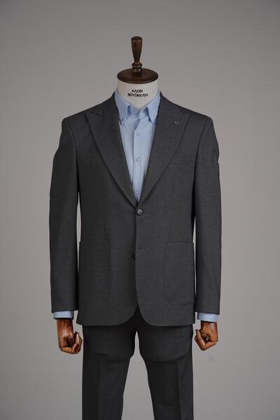 Kadir Büyükkaya Gofre Kumaştan Üretilmiş Erkek Jogger Takım Elbise-KAW1800S