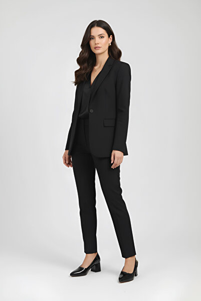 Modaarmada 5cm Heels Black Patent Leather Side Buckle Classic Heels Women's Shoes 0511