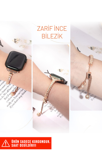 Nezih Case Stylish Jewelry Bracelet Compatible with Apple Watch Series 2/3/4/5/6/7/8/9/Se 38mm 40mm 41mm and Series 10/11 42mm