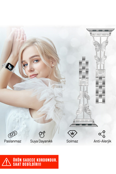 Nezih Case Stylish Jewelry Bracelet Compatible with Apple Watch Series 2/3/4/5/6/7/8/9/Se 38mm 40mm 41mm and Series 10/11 42mm