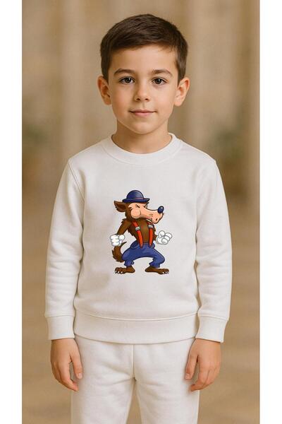 playwear Set pentru copii Hanorac cu imprimeu FOX pentru fete și băieți, cu g...