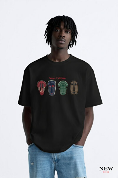 New Shine Ediția Nays cu imprimeu supradimensionat tricou