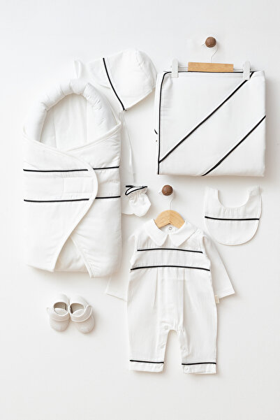 TOFFERS مجموعة نيفيل للأطفال حديثي الولادة مكونة من 7 قطع في صندوق من المستشفى