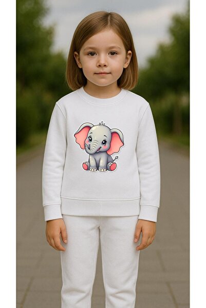 playwear Παιδικό Φούτερ Σετ με στάμπα KITTEN GIRL Αγόρια Κορίτσια με λαιμόκοψ...