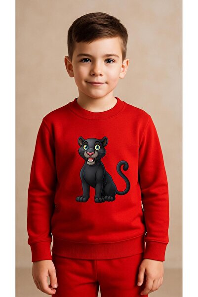 playwear Set pentru copii Hanorac cu imprimeu GHEARA NEAGRĂ pentru fete și bă...