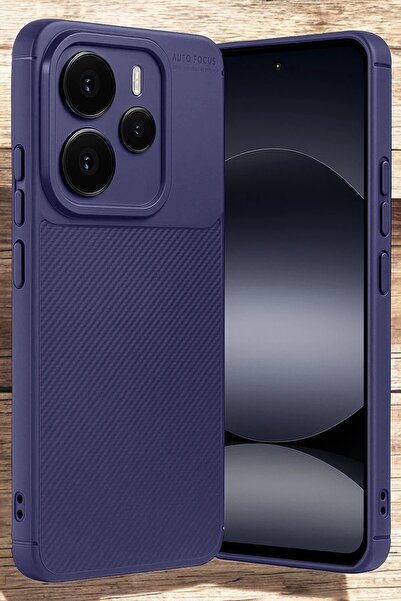 TechTrove Xiaomi Redmi Note 14 5G Kılıf Kamera Korumalı Darbe Emici Karbon Fi...