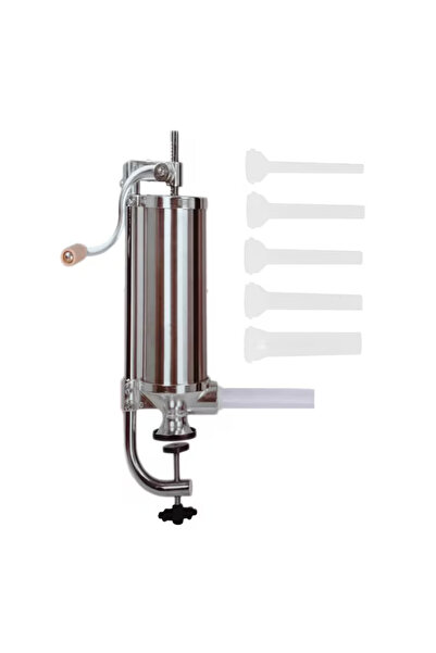 Vanessa Aparat de Umplut Cârnați – Vertical, Capacitate 3 kg, 4 Pâlnii Incluse