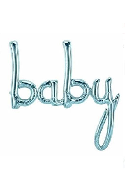 Öztürkpartievi بالون فويل للأطفال بخط يدوي باللون الأزرق