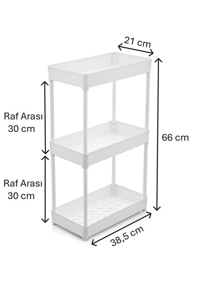 ASlife Home 3 Tier Sliding Bathroom Organizer Bathroom Shelf