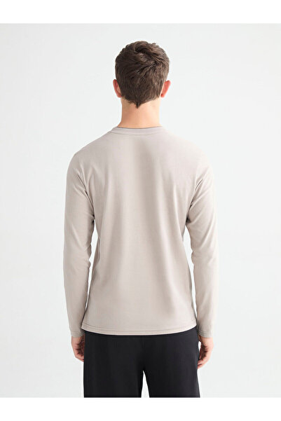 LC Waikiki New Season Crew Neck Long Sleeve Men's Pajama Top