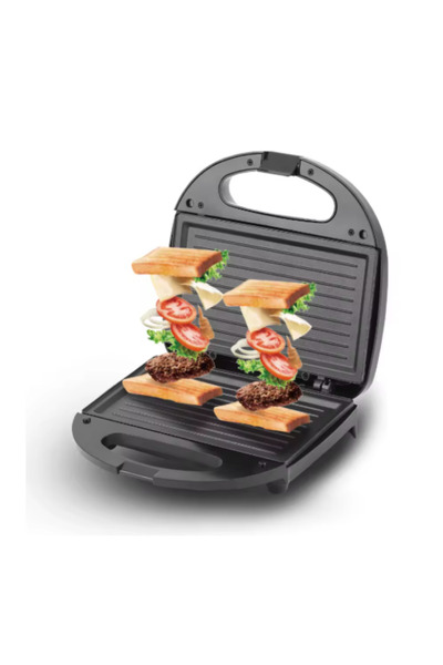 ACKILISS Sandwich Maker Electric ACKILISS, 750W, Plăci Antiaderente, Încălzir...