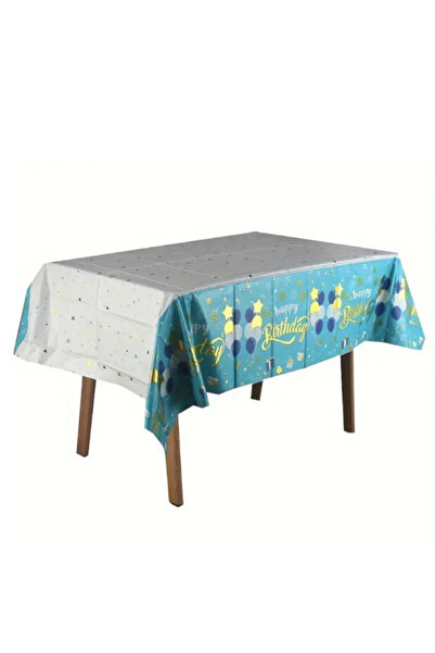 OEM Tablecloth for Party, Anniversary, Aluminum Foil, Happy Birthday pattern, 137 cm×183 cm