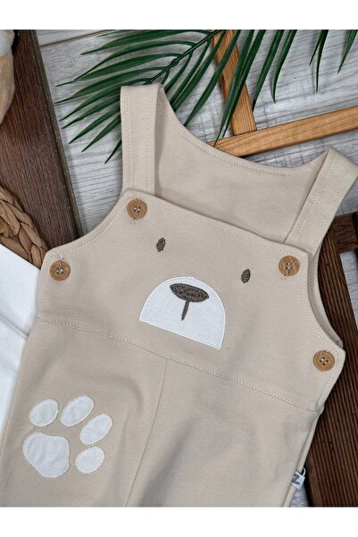 Kids Kingdom Cotton Animal Detailed Bodysuit Jumpsuit 2-Piece Baby Boy Set