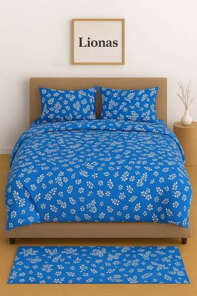 StellaFlavo Double Patterned Duvet Cover + 2 Pillowcases with Covers