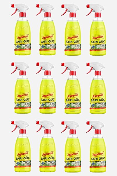 ASPEROX Yellow Degreaser 650 ml – Powerful Solution for Grease and Dirt – Spray 12 PCS