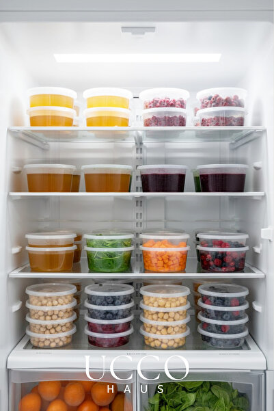 UCCO 10 Pieces 250 ml Sauce Bowl with Leak-Proof Lid, Ice Cream Container, Storage Container, Broth, Bone Broth Kitchen Organizer