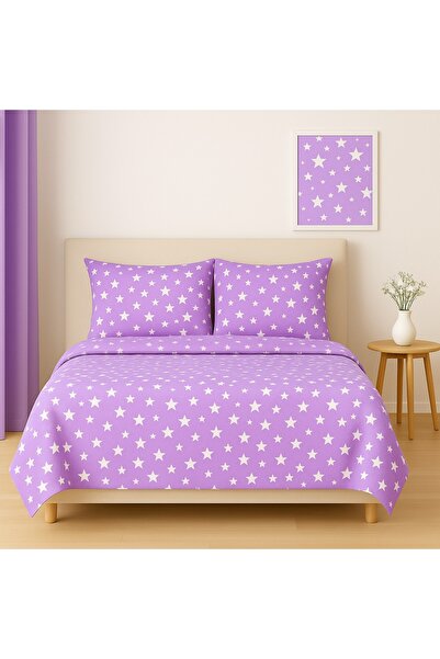 StellaFlavo Παπλωματοθήκη με σχέδια διπλού μεγέθους + 2 καλυμμένες μαξιλαροθήκες