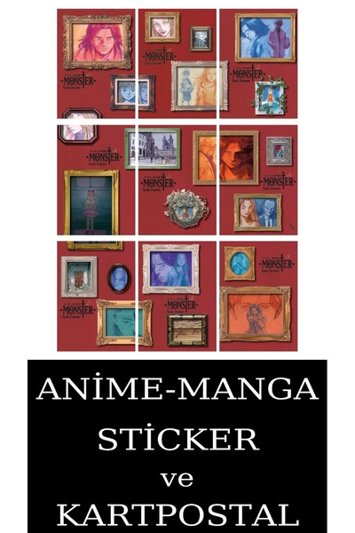 Marmara Çizgi Monster 1-2-3-4-5-6-7-8-9 Manga Seti (9 KİTAP) /Tamamlanmış Ser...