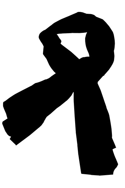 Lakshmi Esarfa matase neagra, 90 x 90 cm