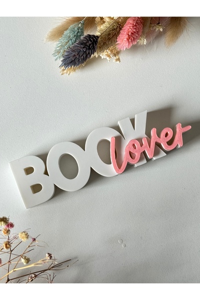 craftopya Book Lover Kitaplık Süsü- Dekor