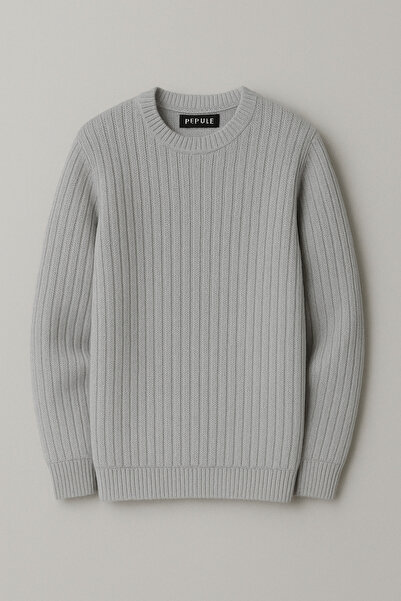 pepule Winter Knitted Crew Neck Sweater Knitwear