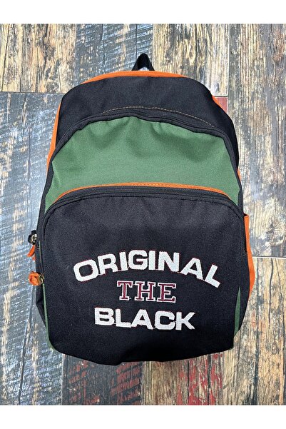 Street Bag Canvas Waterproof Travel School Backpack with Embroidered Lettering