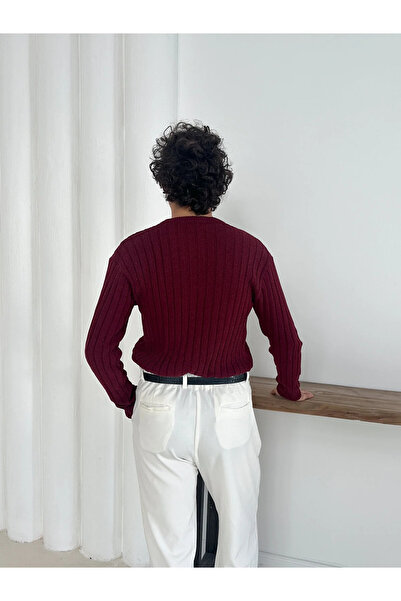 pepule Winter Knitted Crew Neck Sweater Knitwear