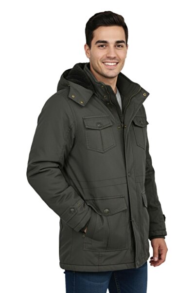 DYNAMO Men's Sports Canvas Hooded Parka M2665 Bgl-St04959