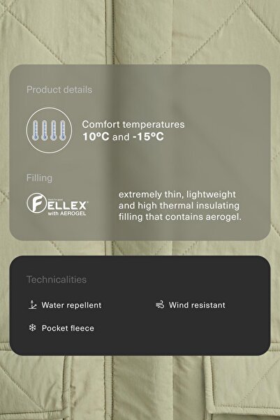 Oysho FELLEX® AEROGEL water-repellent padded jacket