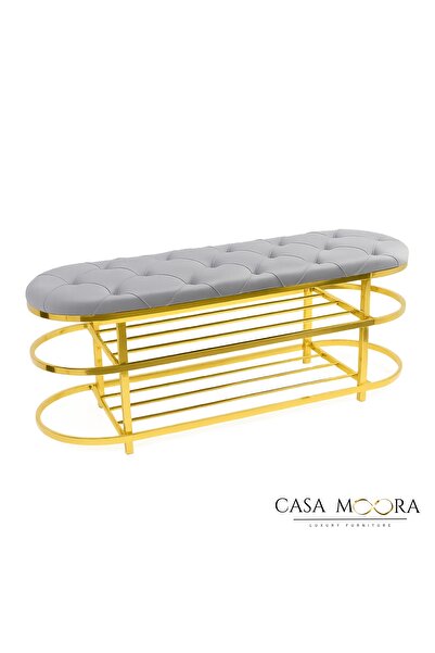 Moora Chesterfield bench with shoe rack