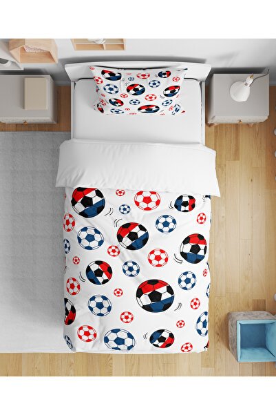 Home Football Sports Themed 3D Digital Printed Single Person Sheetless Boys' Duvet Cover Set Sleeping Set