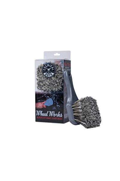 CHEMICAL GUYS فرشاة العجلات والجسم متوسطة التحمل من ويل ووركس