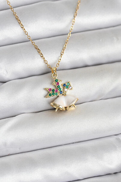 Epilons قلادة نسائية من الفولاذ 316L بلون ذهبي على شكل جرس عيد الميلاد بتصميم...