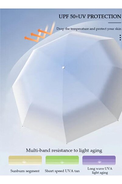 DOMEET Sun Protection Umbrella,UPF 50+,Travel Umbrella UV Protection Sun 99%,Sunscreen Sun Umbrella
