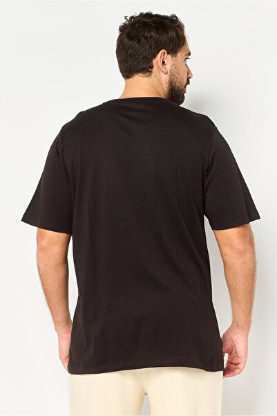 Reebok Men Sportswear Fit Short Sleeve Outdoor T-Shirt, Black