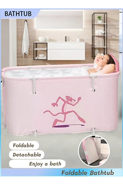Generic Extra-large Foldable Freestanding Bathtub Foldable SPA Tub Suitable for Shower Rooms