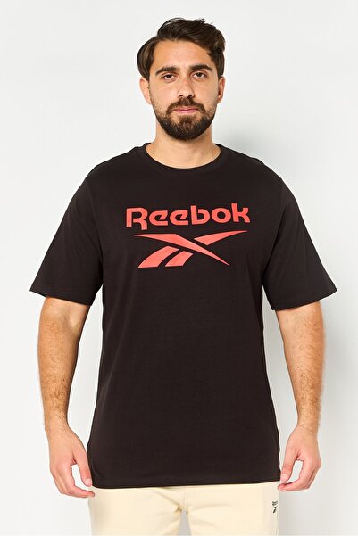 Reebok Men Sportswear Fit Short Sleeve Outdoor T-Shirt, Black