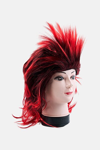 Bristol Novelty Foxy Rocker Red Halloween Wig, Red