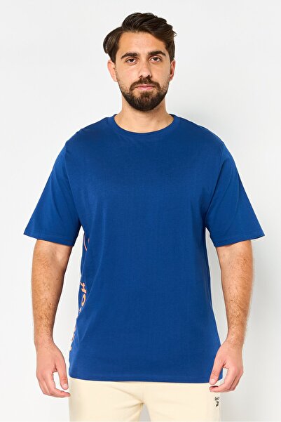 Reebok Men Sportswear Fit Short Sleeve Outdoor T-Shirt, Navy