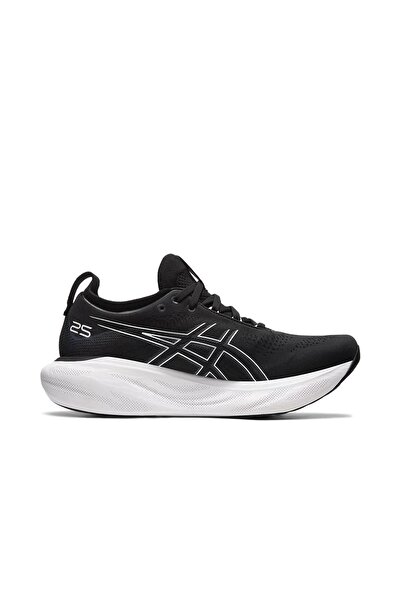 Asics Tiger Men and Women Gel-Nimbus 25 Outdoor Running Sneakers Black/White