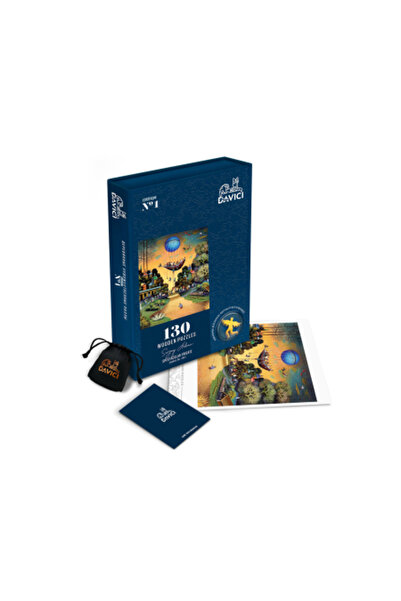 UkrainaSHOP Wooden Puzzle Inhabited Fish, 130 pieces