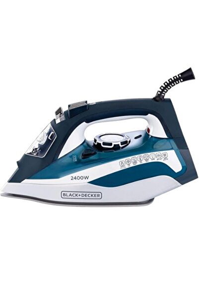 Black and Decker BLACK+DECKER Steam Iron,2400W Power,380ml Water Tank, Ceramic-Coated Soleplate, Anti-Drip.