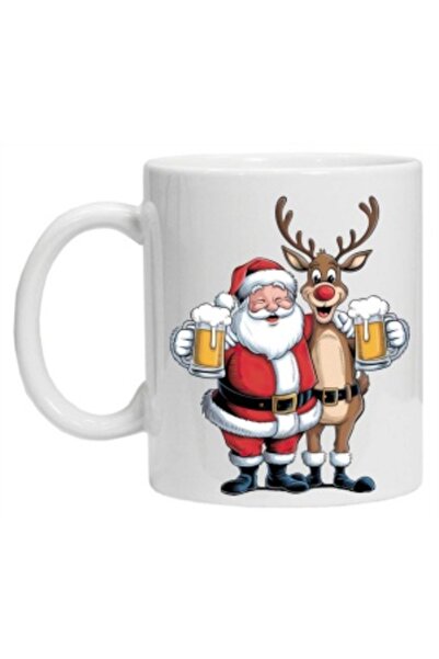 CRD PRINT Personalized mug with 'Funny Santa Claus' print, model 3,