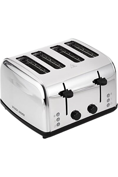 Black and Decker Black & Decker 4 Slice Stainless Steel Cool Touch Toaster with Crumb Tray Silver ET304-B5.